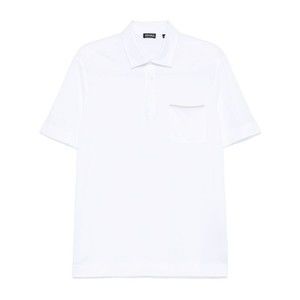 Ermenegildo Zegna Refined White Polo Shirt With Button Placket - NWT